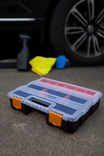 [MJ22296]Boite a outils plastic N.O21 diviseurs28X22X6CM MJ TOOLS